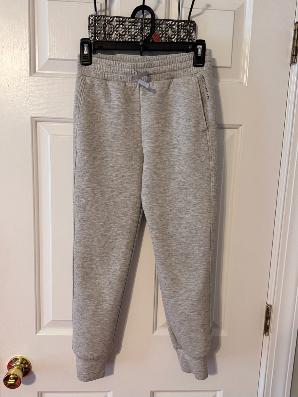 abercrombie kids Heather Gray Jogger Sweatpants